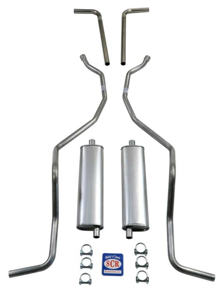 Fits 1960 - 1964 Chevrolet SW 8 cyl. 2" Dual Exhaust System 73048