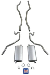 Fits 1965-66 Chevrolet Exhaust System 8 cyl. 396 and 427 Dual Exhaust with 2-1/2" Exhaust Pipes 73065