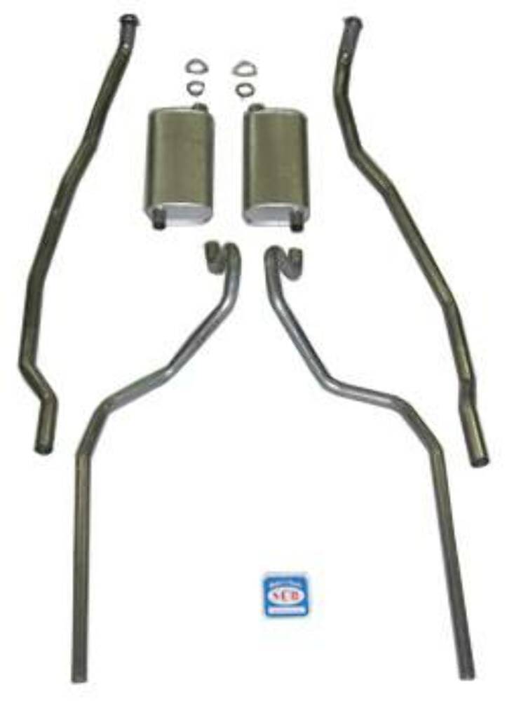 Fits 1965-66 Chevrolet Full Size Exhaust System 8 cyl. 396 and 427 dual 73068