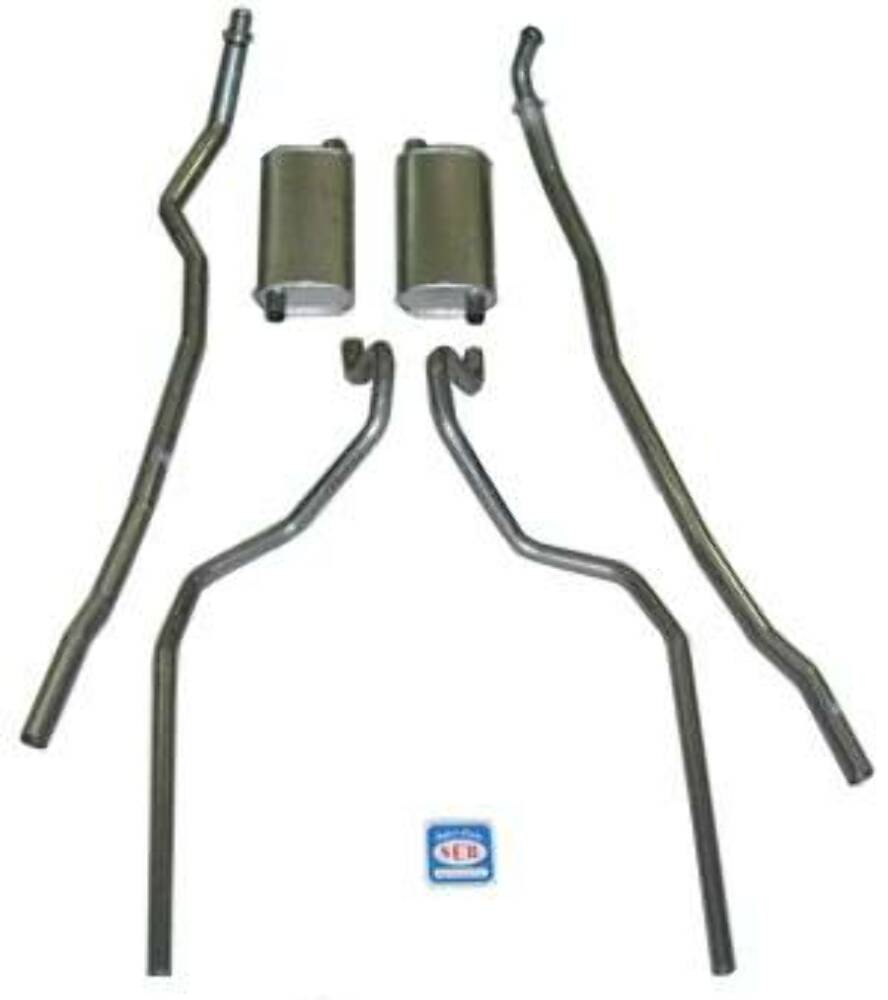 Fits 1965-1966 Chevrolet Exhaust System 8 cyl. 283 and 327 Dual Exhaust Small Block 73069