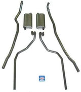 Exhaust System 8 cyl. 283 and 327 Dual Exhaust Small Block 73069 fits 1965-1966 Chevrol et Shafer's Classic Reproductions