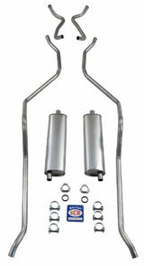 El Camino and SW exc. 9 Pass. Exhaust System 8 cyl. 348 Dual Exhaust 73070 348 engine BD96 Shafer's Classic Reproductions