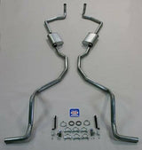 Fits 1959 El Camino and SW exc. 9 Passenger 348 Dual Exhaust System with 2-1/2" exhaust pipes and 2-1/2" tailpipes 73074
