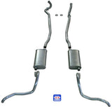 Fits 1967-69 Full Size Chevrolet Exhaust System with Big Block and Stock Cast Iron Manifolds 73078