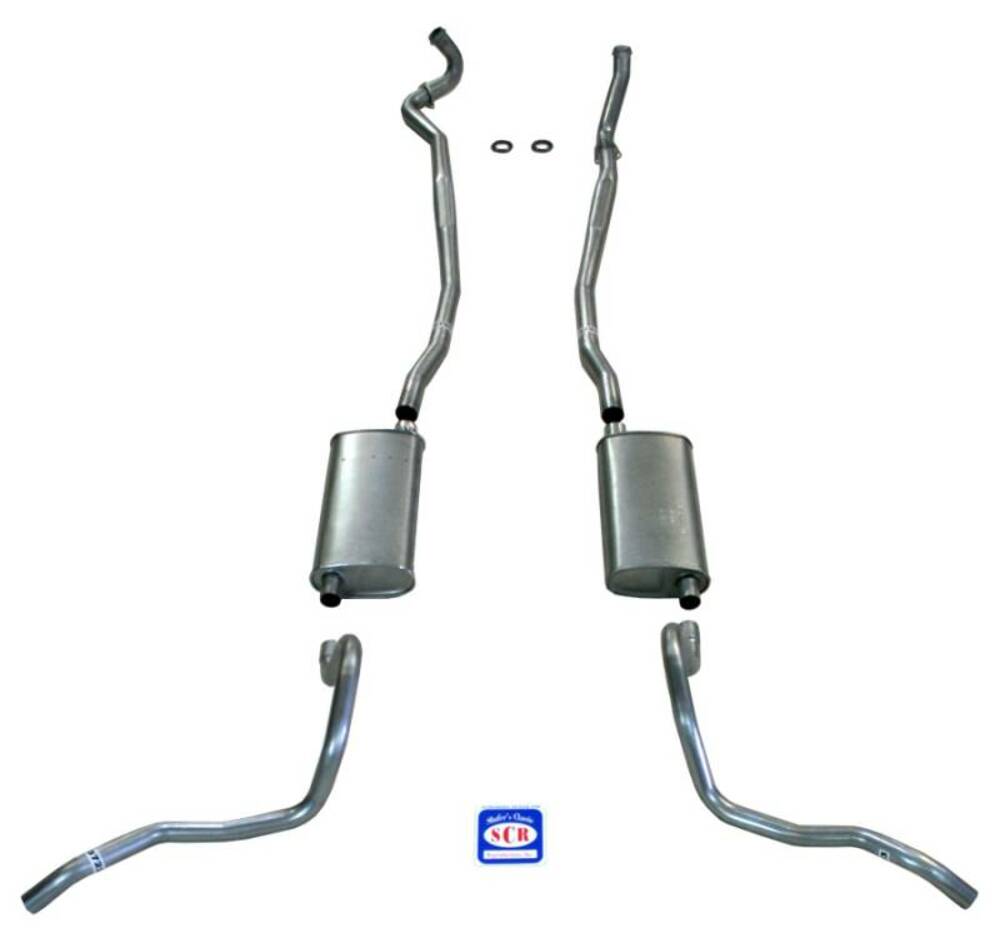 Fits 1967-69 Full Size Chevrolet Exhaust System for Station Wagon with Big Block with Stock Cast Iron Manifolds 73079