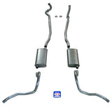 Fits 1967-69 Full Size Chevrolet Exhaust System for Station Wagon with Big Block with Stock Cast Iron Manifolds 73079