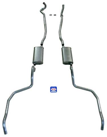 Exhaust System with Big Block and Stock Cast Iron Manifolds 73080 fits 1967-1969 Full Size Chevrolet DD13 Shafer's Classic Reproductions
