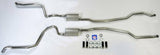 Fits 1965-1966 Full Size Chevrolet Exhaust System 2-1/2" Dual Turbo 73086