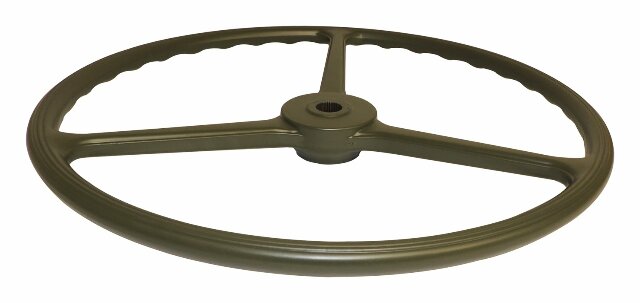 Vintage - Plastic Green Steering Wheel - 7375336 steel