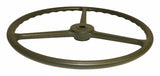 Vintage - Plastic Green Steering Wheel - 7375336 steel