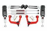 Fits Toyota Tacoma 4WD (2005-2023) 3.5 Inch Lift Kit; UCA; M1 Struts; 74240RED