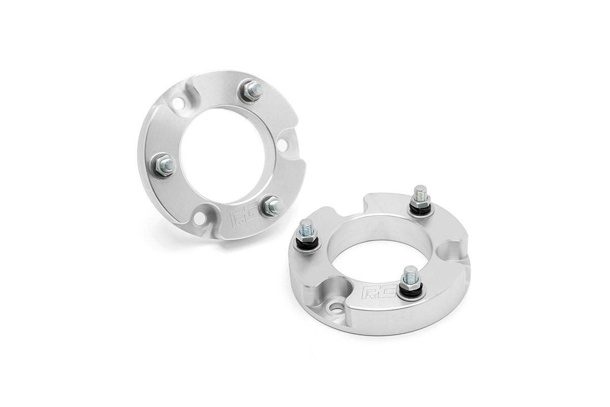 Fits Toyota Tacoma 2WD/4WD (2005-2023) 2 Inch leveling Kit; Aluminum; 744
