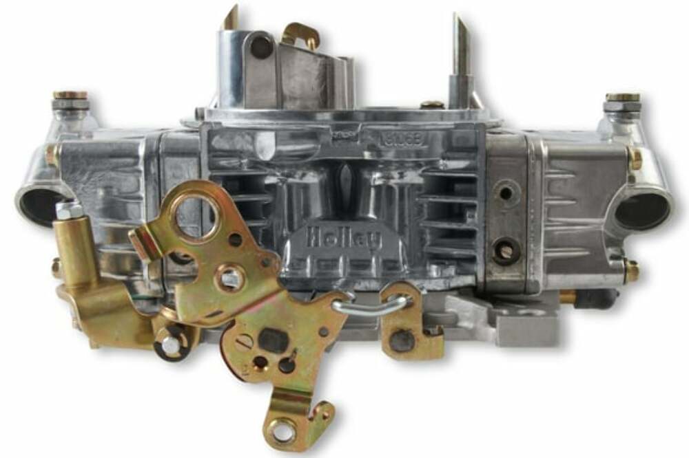 Holley 750 CFM Supercharger Double Pumper Carburetor-Draw Thru Design - 0-80573S for Chevy 750 CFM polished aluminum manual transmission