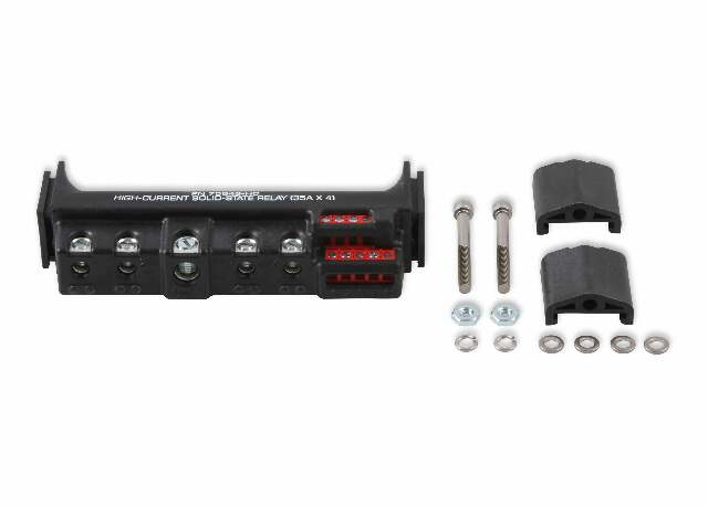 MSD ignition component for 1950-1990 Ford F-150 black red RELAY-35AX4-BLACK-75643-HC
