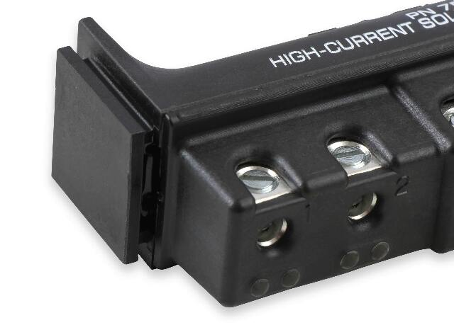 MSD ignition component for 1950-1990 Ford F-150 black red RELAY-35AX4-BLACK-75643-HC