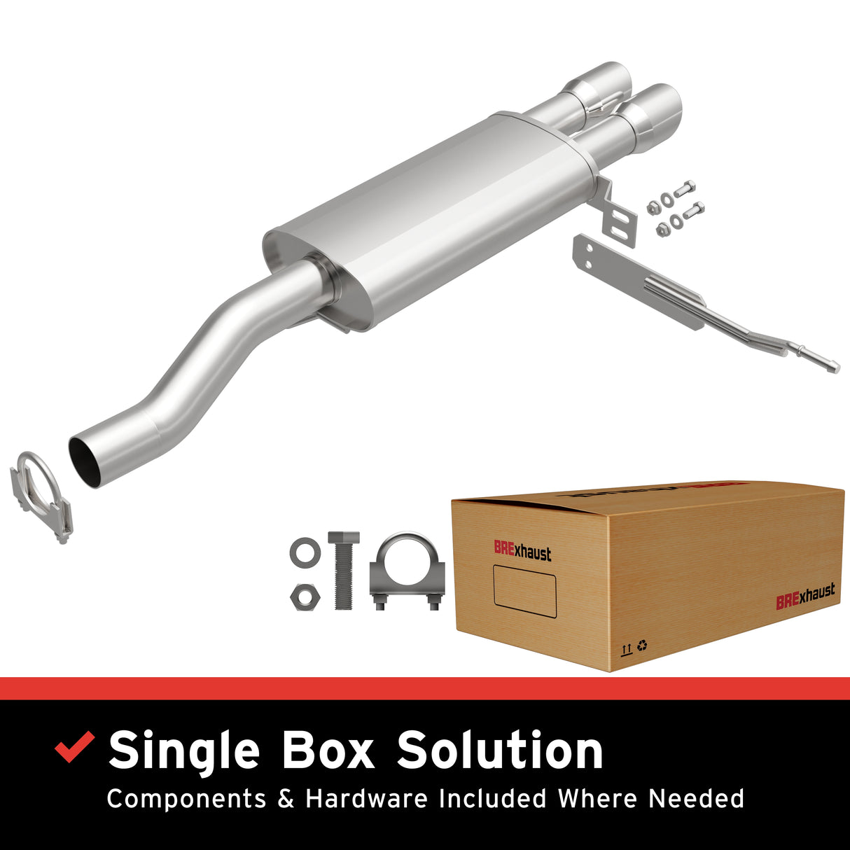 Fits 2014-2023 Mini Cooper 2.0L Direct-Fit Replacement Exhaust System