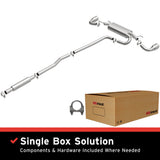 Fits 2014-2018 Mazda 3 Direct-Fit Replacement Exhaust System stainless steel