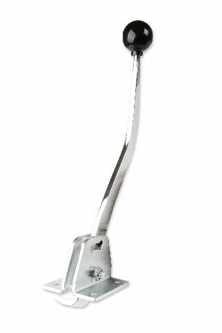 Mr. Gasket floor shifter, 3/4 speed, automatic chrome polished steel 7668