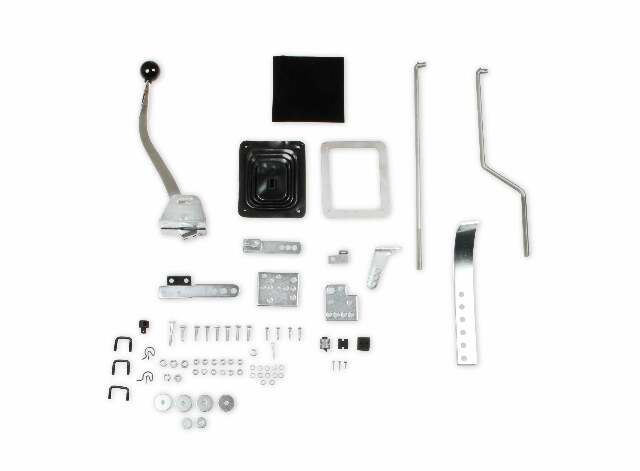 Mr. Gasket floor shifter, 3/4 speed, automatic chrome polished steel 7668