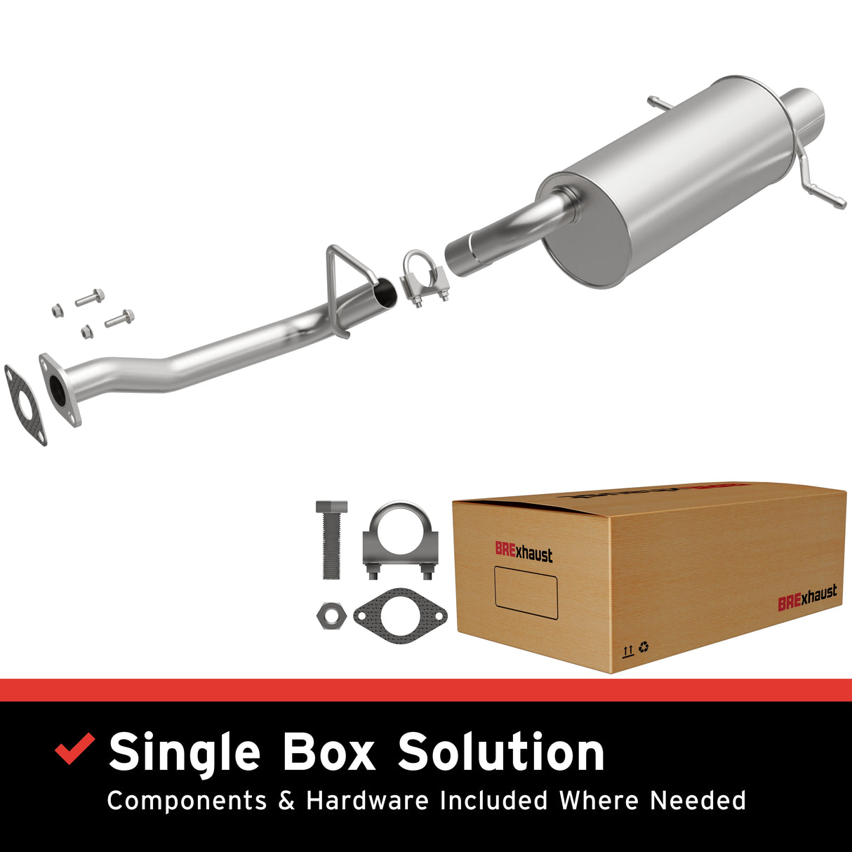 t 2004-2008 Subaru Forester Direct-Fit Muffler Kit 108-0084 Brexhaust