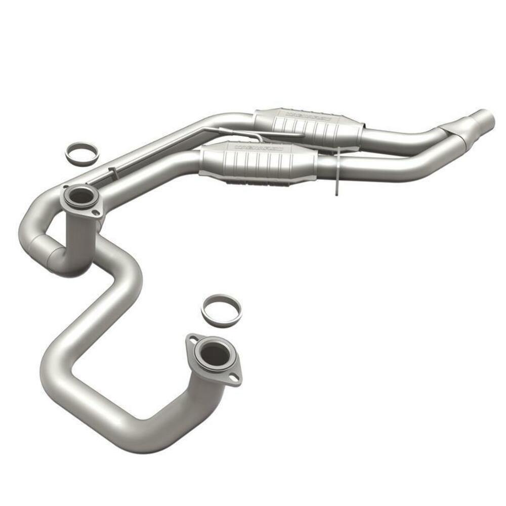 direct-fit catalytic converter fits 1989-1992 Chevy Camaro 5L and 1988-1992 Chevy Camaro 5.7L V8 rear front Federal EPA gasket included 7713078 Schultz