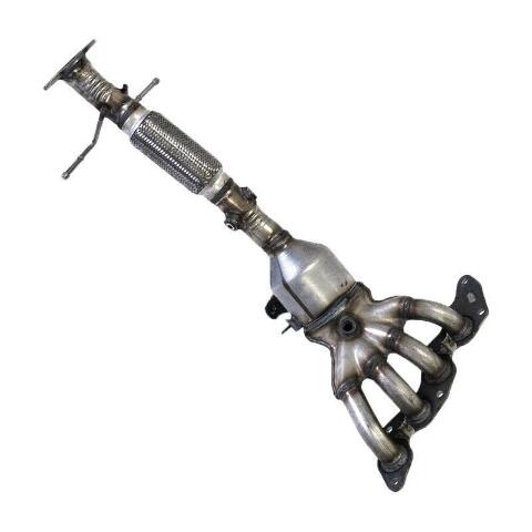direct-fit catalytic converter manifold fits 2010-2013 Mazda 3 2L and 2004-2005 Mazda 3 2L L4 rear front Federal EPA with gaskets 7713353 Schultz