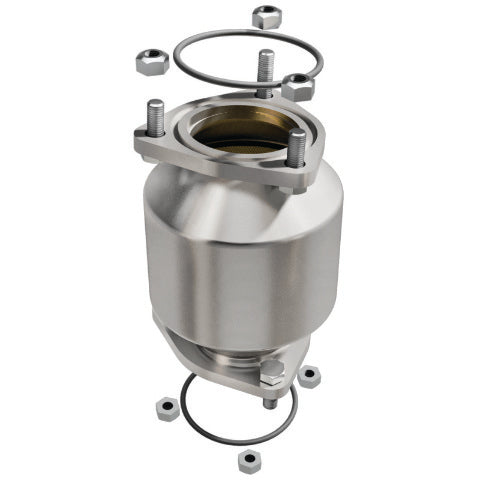 MagnaFlow direct-fit catalytic converter fits 2004-2008 Suzuki Forenza and 2005-2008 Suzuki Reno, this and 2004-2006 Suzuki Forenza 2.0L stainless steel CARB compliant OBDII 51291