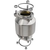 MagnaFlow direct-fit catalytic converter fits 2004-2008 Suzuki Forenza and 2005-2008 Suzuki Reno, this and 2004-2006 Suzuki Forenza 2.0L stainless steel CARB compliant OBDII 51291