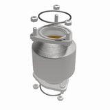 MagnaFlow direct-fit catalytic converter fits 2004-2008 Suzuki Forenza and 2005-2008 Suzuki Reno, this and 2004-2006 Suzuki Forenza 2.0L stainless steel CARB compliant OBDII 51291