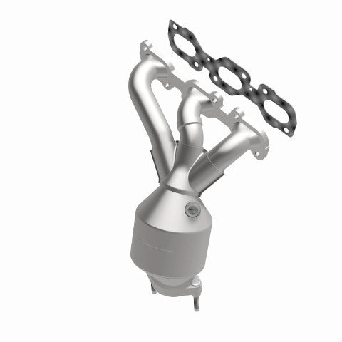 MagnaFlow direct-fit catalytic converter fits 2009-2012 Ford Escape and 2009-2011 Mercury Mariner, this and 09 Ford Escape 3.0L Front 3.0L stainless steel CARB compliant OBDII 4992