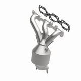 MagnaFlow direct-fit catalytic converter fits 2009-2012 Ford Escape and 2009-2011 Mercury Mariner, this and 09 Ford Escape 3.0L Front 3.0L stainless steel CARB compliant OBDII 4992