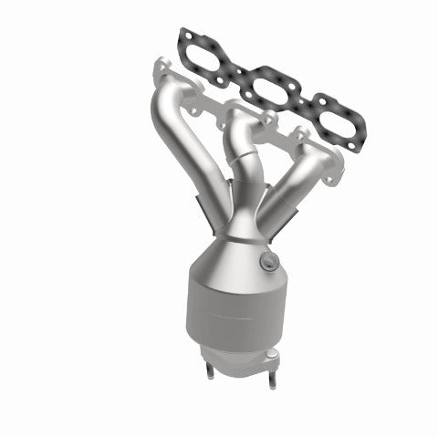 MagnaFlow direct-fit catalytic converter fits 2009-2012 Ford Escape and 2009-2011 Mercury Mariner, this and 09 Ford Escape 3.0L Front 3.0L stainless steel CARB compliant OBDII 4992