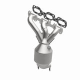 MagnaFlow direct-fit catalytic converter fits 2009-2012 Ford Escape and 2009-2011 Mercury Mariner, this and 09 Ford Escape 3.0L Front 3.0L stainless steel CARB compliant OBDII 4992