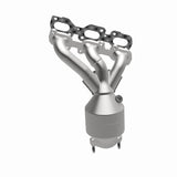 MagnaFlow direct-fit catalytic converter fits 2009-2012 Ford Escape and 2009-2011 Mercury Mariner, this and 09 Ford Escape 3.0L Front 3.0L stainless steel CARB compliant OBDII 4992