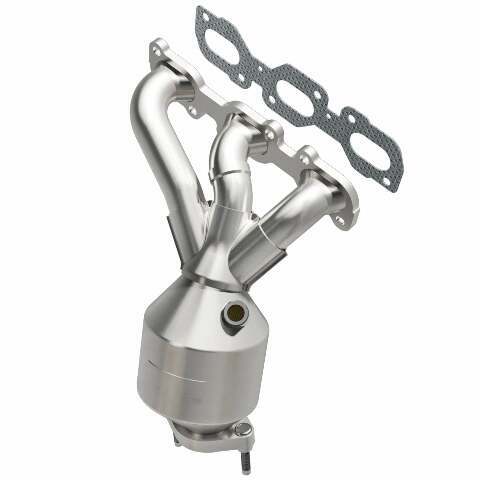 MagnaFlow direct-fit catalytic converter fits 2009-2012 Ford Escape and 2009-2011 Mercury Mariner, this and 09 Ford Escape 3.0L Front 3.0L stainless steel CARB compliant OBDII 4992
