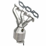 MagnaFlow direct-fit catalytic converter fits 2009-2012 Ford Escape and 2009-2011 Mercury Mariner, this and 09 Ford Escape 3.0L Front 3.0L stainless steel CARB compliant OBDII 4992