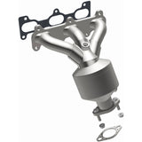 Catalytic Converter with Integrated Exhaust Manifold for HM Grade Federal / EPA Compliant Direct-Fit Manifold Catalytic