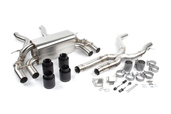 Dinan Free Flow Axle-Back Exhaust & X-Pipe for 2019-2021 BMW M2C D660-0082-BLK