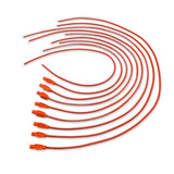 Spark Plug Wire Set Universal 8mm Silicone 180? 0 ohm/ft Prowire Solid Red 70254