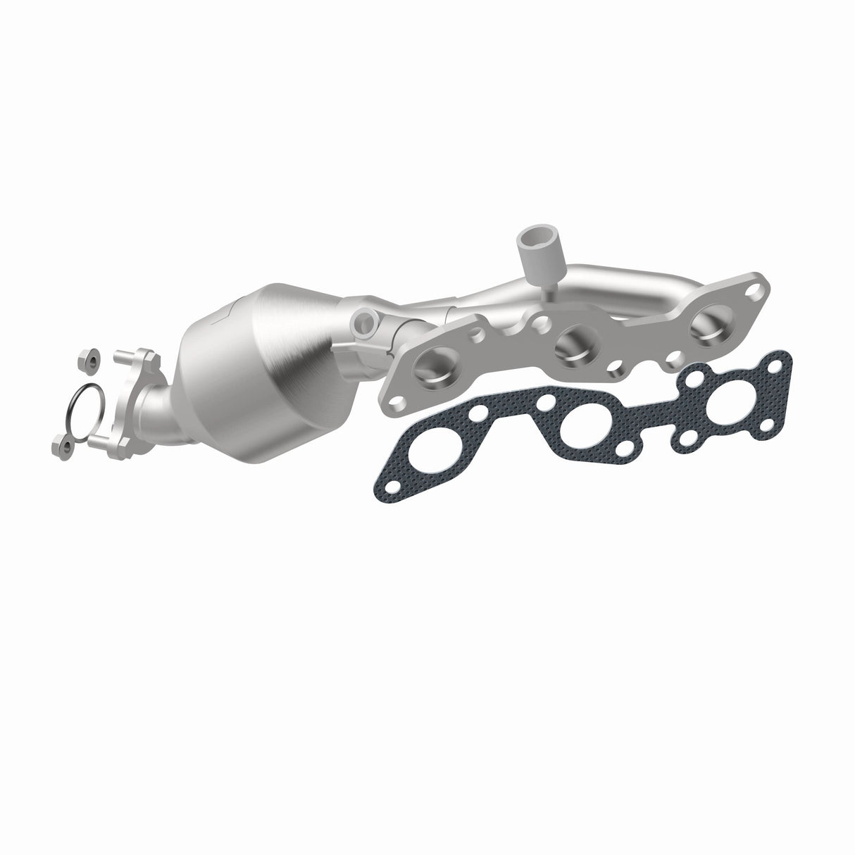 Catalytic Converter with Integrated Exhaust Manifold for HM Grade Federal / EPA Compliant Direct-Fit Manifold Catalytic