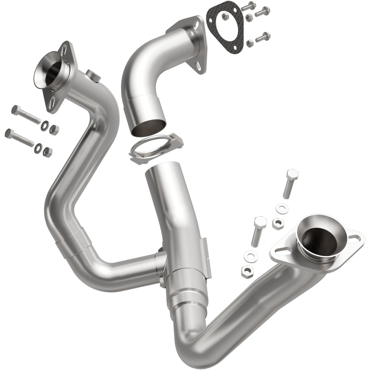 1999-2004 Ford F-250 Super Duty Direct-Fit Front Pipe Kit 107-0008 stainless steel