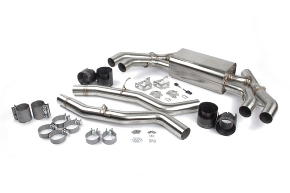 Free Flow Axle-Back Exhaust for 2020-2025 BMW X3M/X4M D660-0086-BLK BMW performance black stainless steel