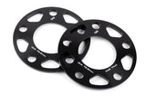 Spacers; 5x120 for 72.6mm CB for 7mm Thick D210-2037 BMW performance black aluminum