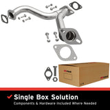 1998-2004 Isuzu Rodeo Direct-Fit Front Pipe Kit 107-0103 stainless steel