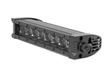 8 Inch Black Series LED Light Bar; Single Row; Amber DRL 70718BLDRLA