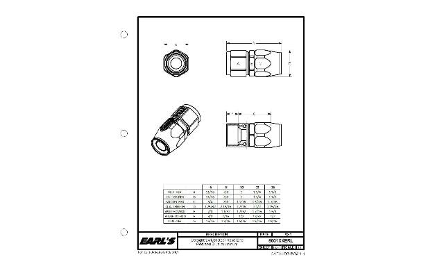 Swivel-Seal&reg; Hose End - 800110ERL AN fitting