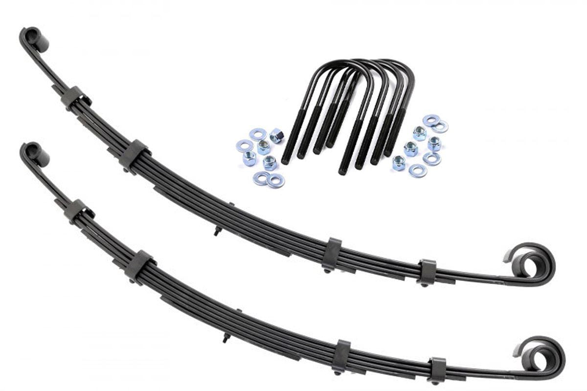 Fits Jeep CJ 7 4WD (1976-1986) Front Leaf Springs; 2.5" Lift; Pair; 8007Kit