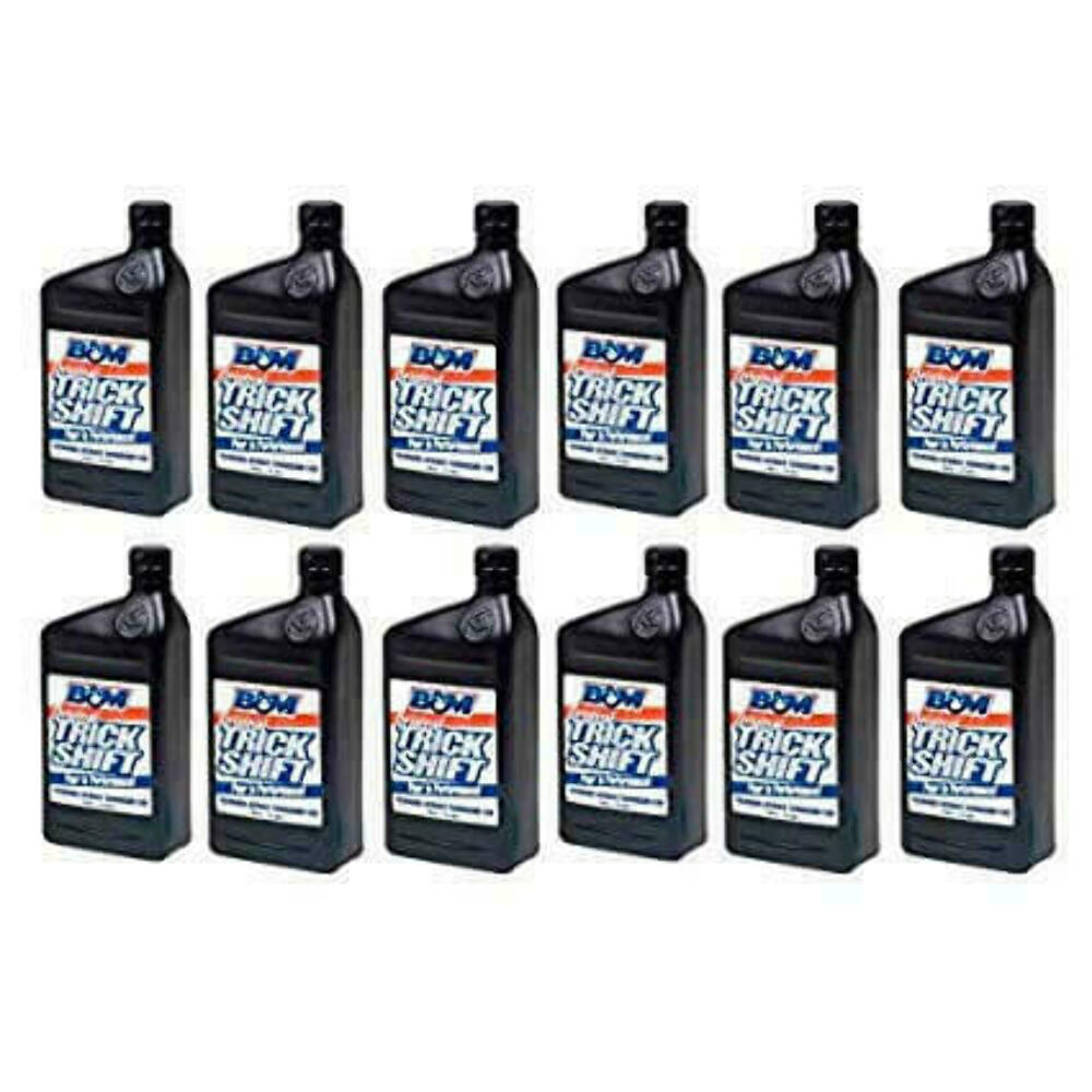 Trick Shift Automatic Transmission Fluid - Case of 12 Quart Bottles black anodized