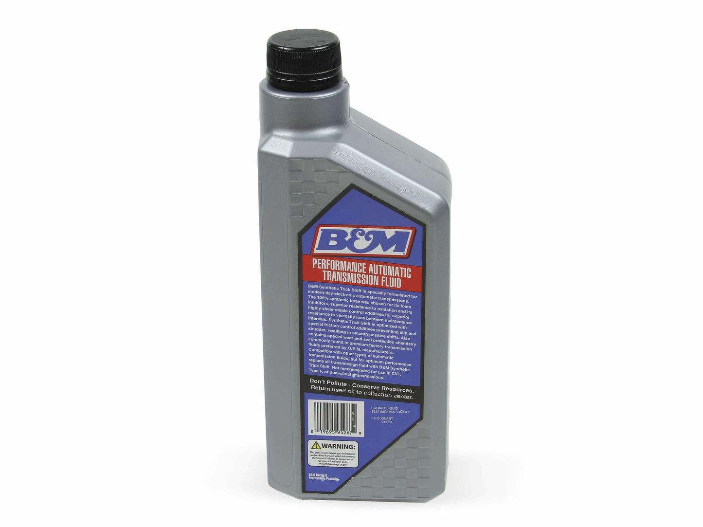 B&M Synthetic Trick Shift Automatic Transmission Fluid - 1 Quart Bottle - 80262
