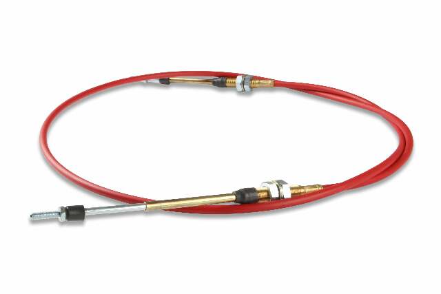 B&M Performance Shifter Cable - 6-Foot Length Double Threaded Ends - Red - 80506